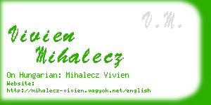 vivien mihalecz business card